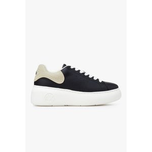 ARMANI EXCHANGE 여성 로고 힐탭 청키 플랫폼 스니커즈 A425175505000