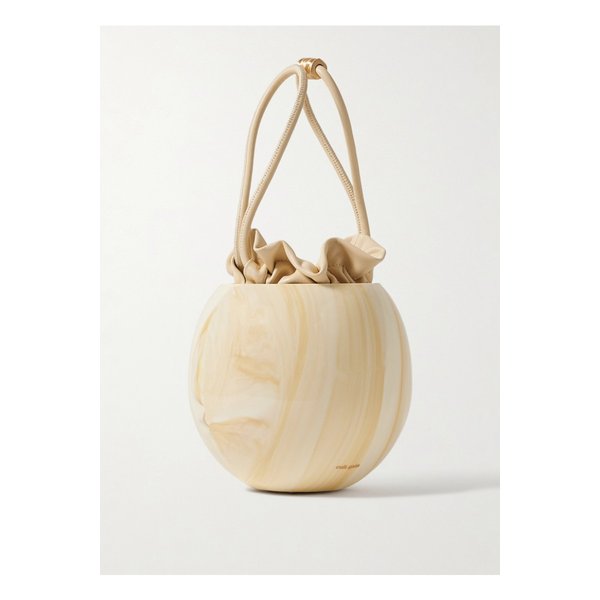 모나 가죽 트리밍 아크릴 토트 베이지 46376663162936961