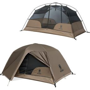 영국 원티그리스 텐트 OneTigris COSMITTO 2.0 Version 2 Person Backpacking Tent Free Standin