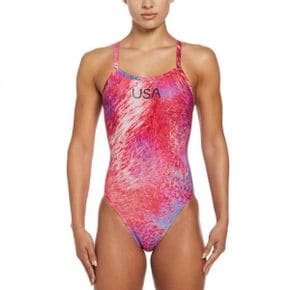 4829303 Nike Olympic Collection Womens Racerback One Piece Swimsuit