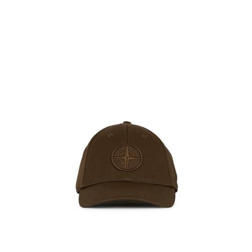 스톤 아일랜드 로고 베이스볼 캡 9100013 S0248V0054 MILITARY GREEN