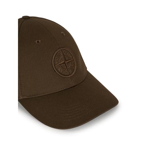 스톤 아일랜드 로고 베이스볼 캡 9100013 S0248V0054 MILITARY GREEN