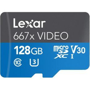 미국 렉사 sd카드 Lexar Professional 667x Video 128GB microSDXC UHSI Card LSDMI128VBNA667A