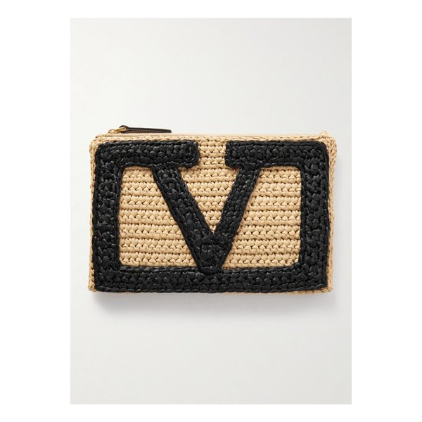 비바 슈퍼스타 크로셰 라피아 파우치 베이지 46376663162844874