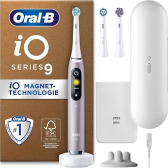  Oral-B iO Series 9 Plus Edition Electric Toothbrush Plus 3 Replacement Toothbrush Heads Ch