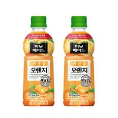 [코카콜라직영] 미닛 오렌지 350ml 24입 + 미니메이드 면파우치 증정