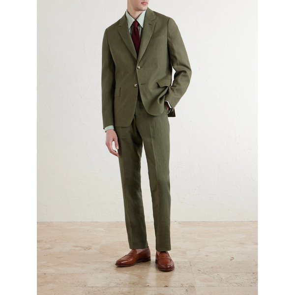 슬림 테이퍼드 리넨 수트 팬츠 46376663163000894