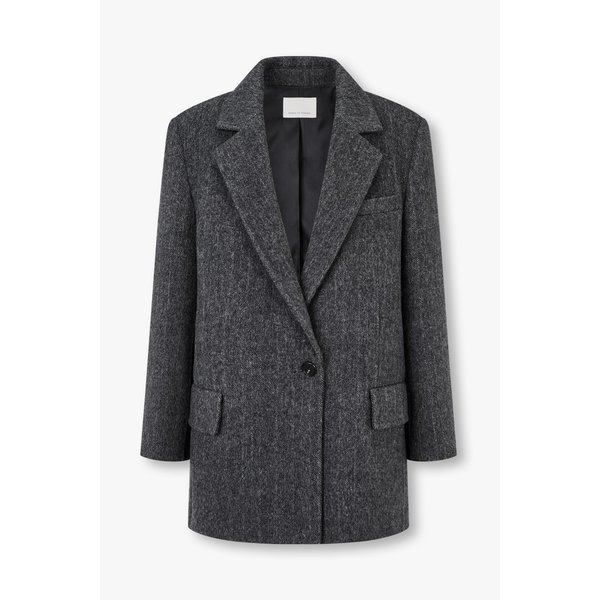 [파주점] 울 캐시미어 헤링본 반 더블 자켓 7125410101