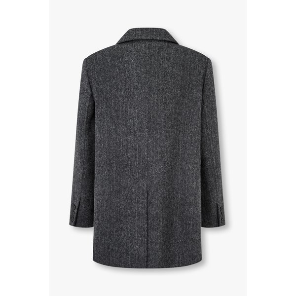 [파주점] 울 캐시미어 헤링본 반 더블 자켓 7125410101