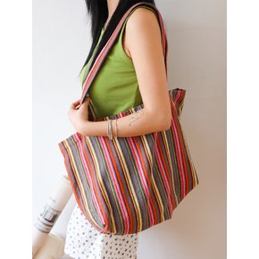 Bali Stripe Bag/Pink