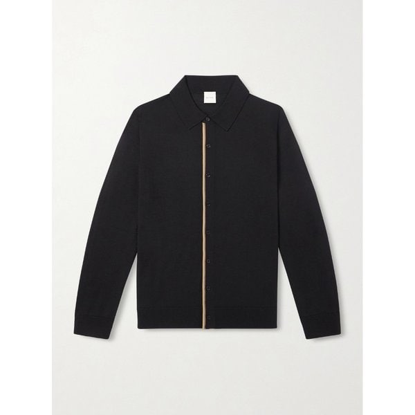 스트라이프 트림 울 폴로 셔츠 46376663162965422