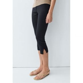 Massimo Dutti 마시모 두띠 가벼운 린넨 혼방 바지 - 얼룩진 다크 블루 8027849