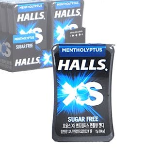 호올스 HALLS 호올스 XS 멘톨 사탕 졸음방지 미니 캔디 멘토립터스