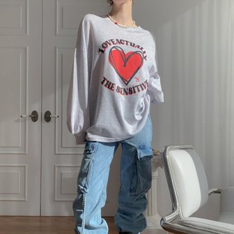  [옷자락] 여자 박시핏 임산부 빅사이즈 롱티 나염맨투맨 티셔츠