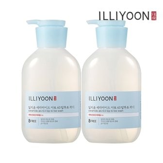 일리윤 세라마이드 아토6.0 탑투토워시 500ML 2입