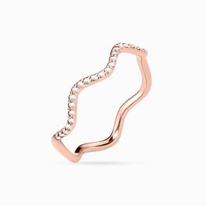 14K 제이드 웨이브 큐빅 반지