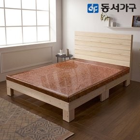 편백나무 헤드형 온가족 슈퍼싱글 SS 홍맥반석 고급 보료 돌침대 DF642124