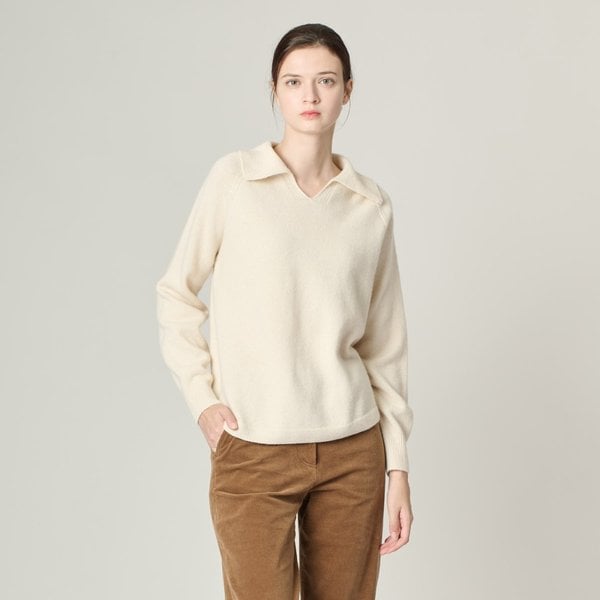 [여주점] 올앤선드리 로사 홀가먼트 카라 니트 풀오버 A4W9K303