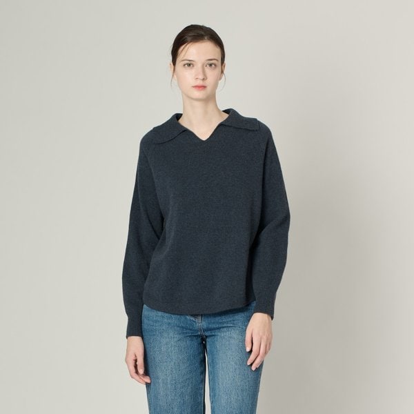 [여주점] 올앤선드리 로사 홀가먼트 카라 니트 풀오버 A4W9K303