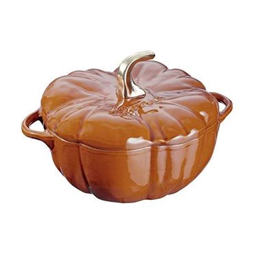  독일 스타우브 무쇠냄비 STAUB Casserole Pumpkin 24 cm Roasting Dish Cast Iron Cinnamon 1344