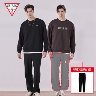 게스언더웨어 게스(GUESS) 블랙에디션 기모 셋업 4종(남성)