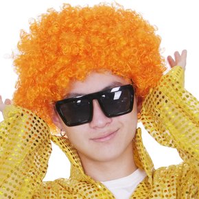 삐에로가발(오렌지) 삐에로 가발 오렌지 광대 파티 뽀그리 파마 점보 연극