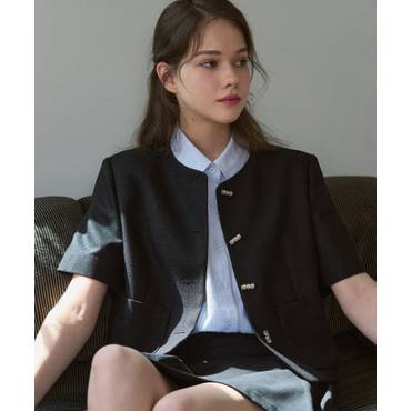 드로우핏 우먼 시니 트위드 반팔 자켓 [3COLOR]