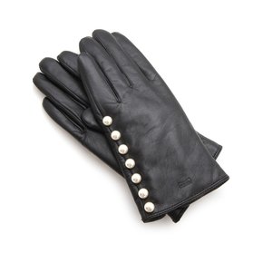 7pearls black leather glove