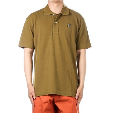 메종키츠네 24SS (MM00210KJ7010 KHAKI GREEN) 남성 폴로 반팔 티셔츠_