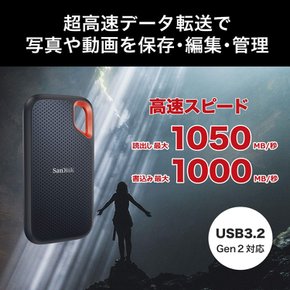 [Amazon.co.jp SanDisk SSD 1TB USB3.2Gen2 SDSSDE61-1T00-GH25 SSD V2 Win Mac PS4 PS5 한정]