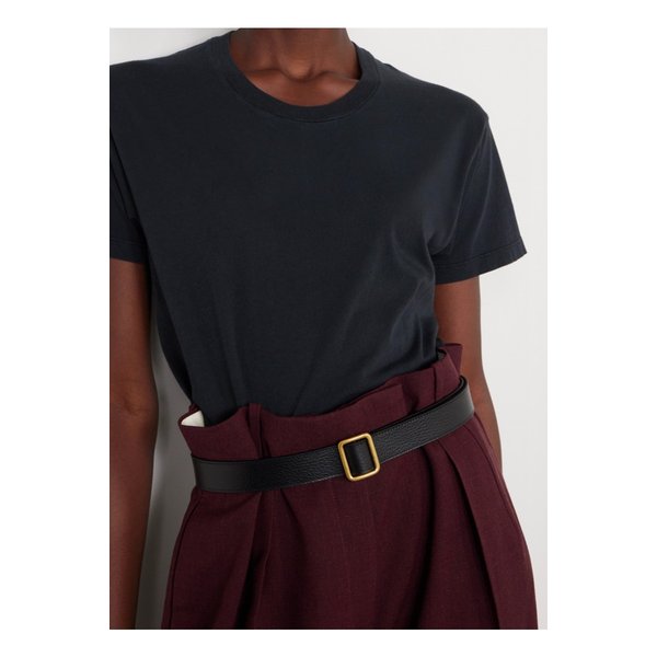 진 텍스처 가죽 벨트 블랙 1647597332827313