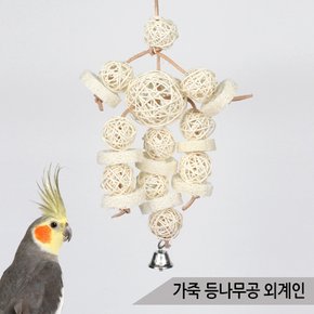 가죽 등나무공 외계인 수세미 앵무새 장난감 OF-0416