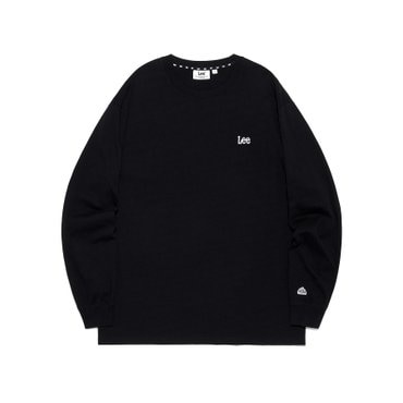 LEE 스몰 트위치 로고 긴팔 티셔츠 블랙 LE2503LT02BK