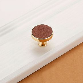 홈테리어 이시아르 원형 가죽 가구 손잡이