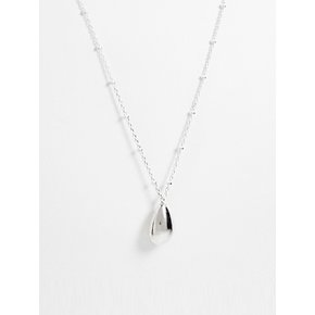 W-drop Necklace 02(Silver)물방울목걸이