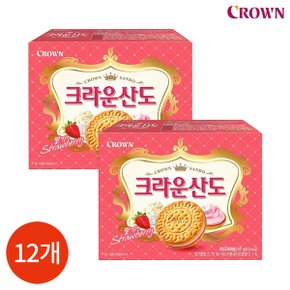 크라운산도 딸기 크림치즈 161g x 12개