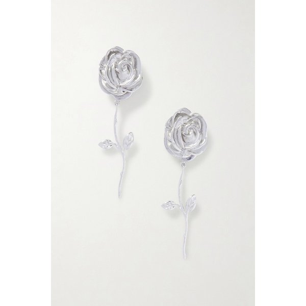 마그다부트림 로듐 플레이트 실버 플로럴 이어링 46376663162981103