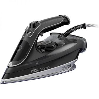 BRAUN 영국 브라운 스팀다리미 Braun TexStyle 5 Steam Iron SI 5188 BK with Freeglide 3D Ironing So