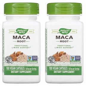 네이쳐스웨이 마카루트 Natures Way Maca Root 525mg 100캡슐 2개