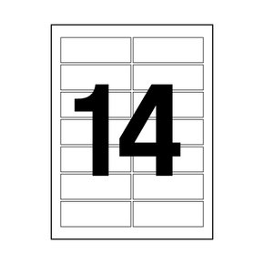 오피스라벨 14칸 100매  오피스디포