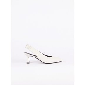 Nana Slingback Pumps Leather Ivory