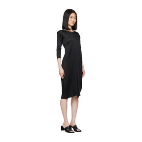 플리츠플리즈 블랙 먼슬리 컬러 준 미디 드레스 PP46JH166 15 Black