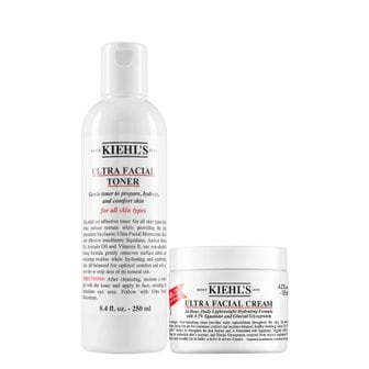 키엘 울트라 훼이셜 세트 (토너 250ml + 크림 125ml)