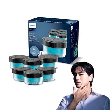 필립스 CC16/51 필립스 면도기 무선 클렌징 팟 카트리지 6개입 세척액