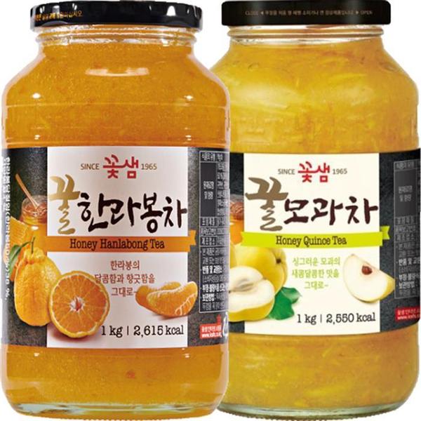 꽃샘 꿀한라봉차S 1kg+꿀모과차 1kg (S12061334)