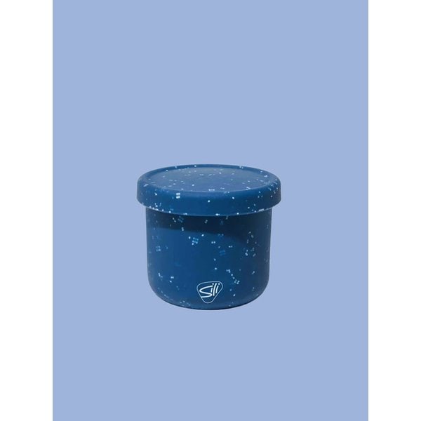 친환경 실리콘용기 블루 스펙클 10oz
