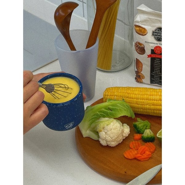 친환경 실리콘용기 블루 스펙클 10oz