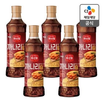 CJ제일제당 [본사배송] 하선정 까나리액젓 골드 400g X 5개