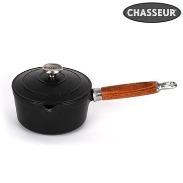 차세르 프리미엄 무쇠주물 편수냄비 16cm (블랙)