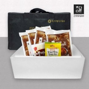 참다른 순살 간장닭갈비 선물세트(간장닭갈비 500g x 4팩+우동사리+치즈)